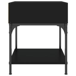 Berkfield Home Elegant Bedside Tables 2 pcs Black 40x41x50 cm Engineered Wood - Size: 40 x 41 x 50 cm - thumbnail 6
