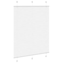 Berkfield Home Pleated Blind White 105x100 cm Fabric Width 104.4 cm Polyester - thumbnail 1