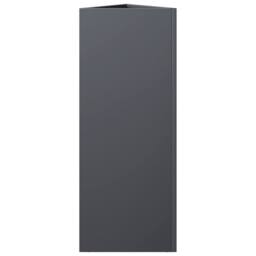 Berkfield Home Durable Garden Planter Anthracite Triangular 30x26x75 cm Steel in Dark Grey - Size: 30 x 26 x 75 cm - thumbnail 5