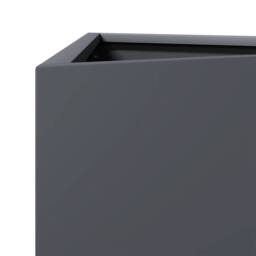 Berkfield Home Durable Garden Planter Anthracite Triangular 30x26x75 cm Steel in Dark Grey - Size: 30 x 26 x 75 cm - thumbnail 7