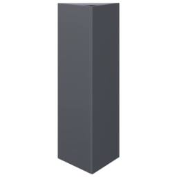 Berkfield Home Durable Garden Planter Anthracite Triangular 30x26x75 cm Steel in Dark Grey - Size: 30 x 26 x 75 cm - thumbnail 3
