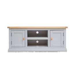 Cabinet Bits Loreo Light Grey 2 Door TV Cabinet Wood Knob - thumbnail 1