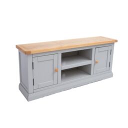 Cabinet Bits Loreo Light Grey 2 Door TV Cabinet Wood Knob - thumbnail 3