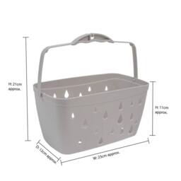 EONLION Plastic Peg Basket, Grey - Size: 500mm - thumbnail 2