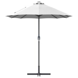 Berkfield Home Garden Parasol Sand 380 x 196 x 235 cm Powder-coated steel - thumbnail 6