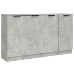 Berkfield Home Sideboards 2 pcs Concrete Grey 60x30x70 cm Engineered Wood - Size: 60 x 30 x 70 cm - thumbnail 2
