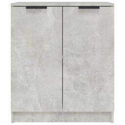 Berkfield Home Sideboards 2 pcs Concrete Grey 60x30x70 cm Engineered Wood - Size: 60 x 30 x 70 cm - thumbnail 4