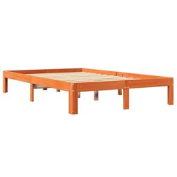 Berkfield Home Bookcase Bed without Mattress Wax Brown 120x190 cm Solid Wood Pine - thumbnail 7