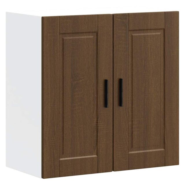Berkfield Home Kitchen Wall Cabinet Porto Brown Oak Engineered Wood - image 1