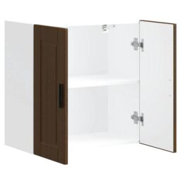 Berkfield Home Kitchen Wall Cabinet Porto Brown Oak Engineered Wood - thumbnail 5