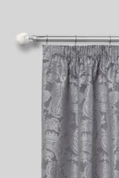New Edge Blinds 16-19mm Mineral Extendable Durable Metal Curtain Pole Set in Silver - Size: 170 cm - 300 cm - thumbnail 2