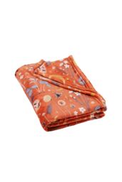 Catherine Lansfield 'Enchanted Twilight Animals' Cosy Fleece Blanket Throw in Burnt Orange - Size: 130 cm x 170 cm - thumbnail 3