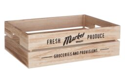 Orsina Set of 3 Rustic Provisions Natural Crates in Brown - thumbnail 4