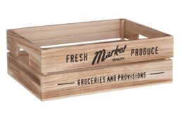 Orsina Set of 3 Rustic Provisions Natural Crates in Brown - thumbnail 3