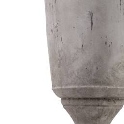 Lemon Pavilion Furniture and Decor Tall Stone Effect Urn Planter - Ceramic - L41 x W41 x H82 cm in Grey - thumbnail 4