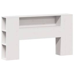 Berkfield Home Decorative Bookcase Bed without Mattress White 140x190cm Solid Wo - Size: 140x190 cm - thumbnail 7