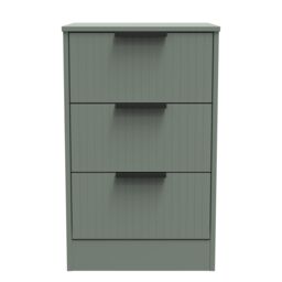 Ready Assembled 2 U Denver 3 Drawer Bedside Cabinet (Ready Assembled) in Pale Green - thumbnail 2