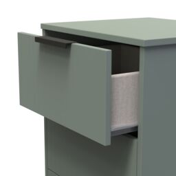 Ready Assembled 2 U Denver 3 Drawer Bedside Cabinet (Ready Assembled) in Pale Green - thumbnail 6