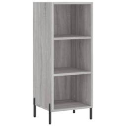 Berkfield Home Highboard Grey Sonoma 34.5x34x180 cm Engineered Wood - thumbnail 5