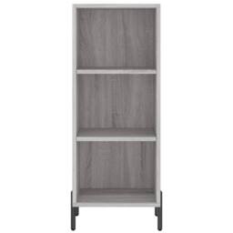Berkfield Home Highboard Grey Sonoma 34.5x34x180 cm Engineered Wood - thumbnail 6