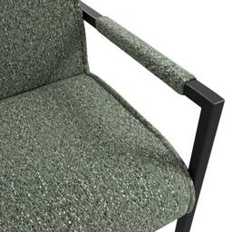 Lemon Pavilion Furniture Cleaver Dining Arms Chair (Pack of 2) - Tweed/Metal in Light Green - Size: 2 Pack - thumbnail 5
