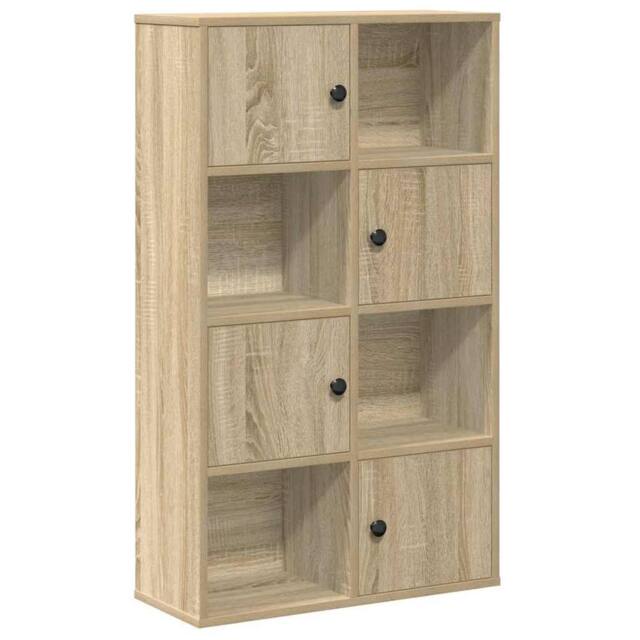 Berkfield Home Bookcase Sonoma Oak 60x24x101.5 cm Engineered Wood in Light Tan - image 1