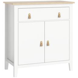 Wyld Haus Kesora Lela White & Natural Oak Farmhouse Sideboard - thumbnail 2