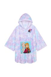 Disney Women's Frozen Towelling Poncho in Purple - thumbnail 1
