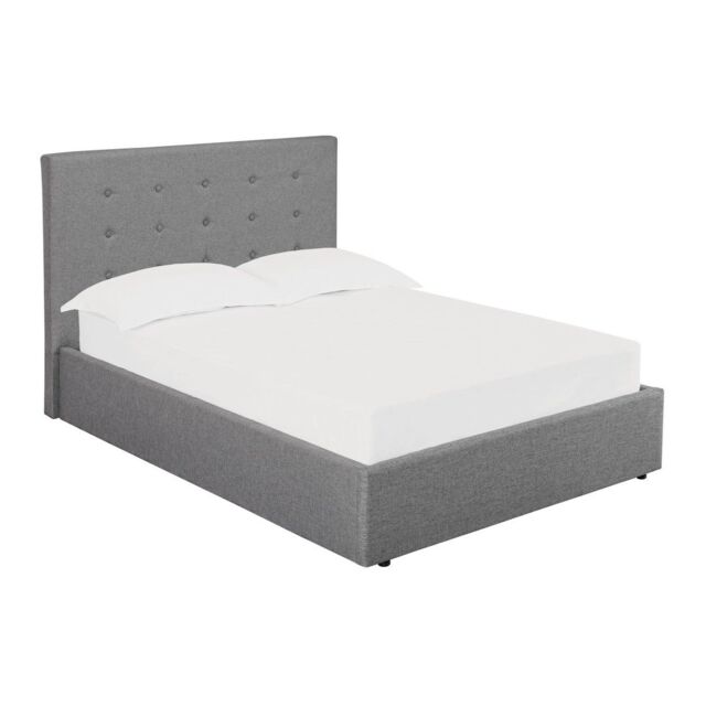 Lemon Pavilion Furniture Lucca Plus 5.0 Kingsize Bed - Linen - L216 x W173 x H113 cm - Grey - Size: King - image 1