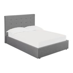 Lemon Pavilion Furniture Lucca Plus 5.0 Kingsize Bed - Linen - L216 x W173 x H113 cm - Grey - Size: King
