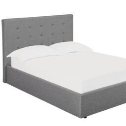 Lemon Pavilion Furniture Lucca Plus 5.0 Kingsize Bed - Linen - L216 x W173 x H113 cm - Grey - Size: King - thumbnail 2