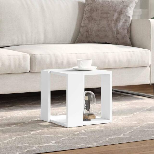 Berkfield Home Decorative Coffee Table White 32x32x30 cm Engineered Wood - Size: 32 x 32 x 30 cm - image 1