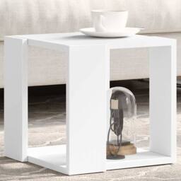 Berkfield Home Decorative Coffee Table White 32x32x30 cm Engineered Wood - Size: 32 x 32 x 30 cm - thumbnail 2