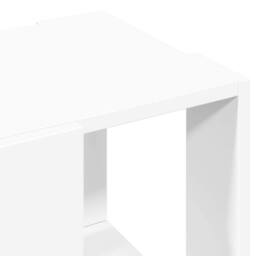 Berkfield Home Decorative Coffee Table White 32x32x30 cm Engineered Wood - Size: 32 x 32 x 30 cm - thumbnail 5