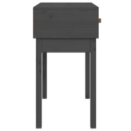 Berkfield Home Console Table Grey 76.5x40x75 cm Solid Wood Pine - thumbnail 5
