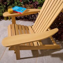 Rowlinsons Sandown Fixed Adirondack Chair - Timber - L89 x W77 x H93.5 cm in Brown - thumbnail 4