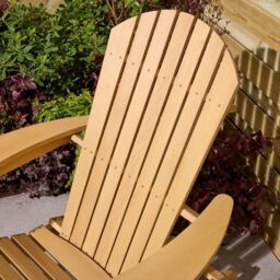 Rowlinsons Sandown Fixed Adirondack Chair - Timber - L89 x W77 x H93.5 cm in Brown - thumbnail 5