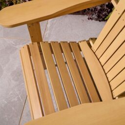 Rowlinsons Sandown Fixed Adirondack Chair - Timber - L89 x W77 x H93.5 cm in Brown - thumbnail 6