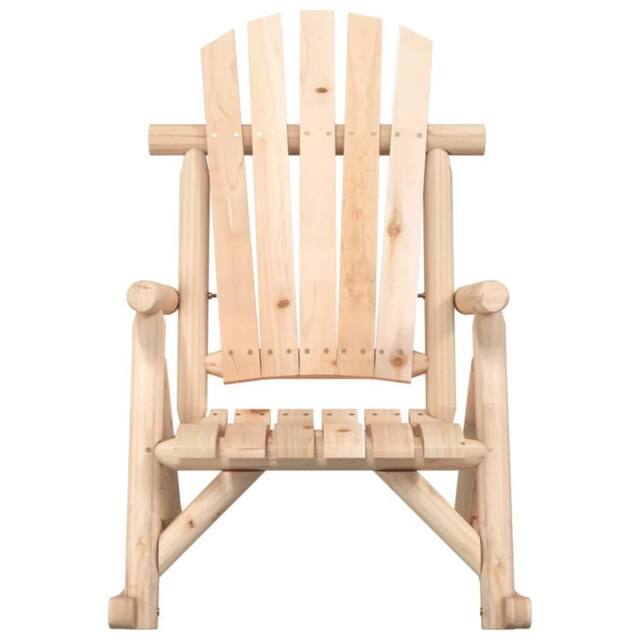 Berkfield Home Garden Rocking Chair 69x96x101 cm Solid Wood Spruce in Natural - Size: 69 x 96 x 101 cm - image 1