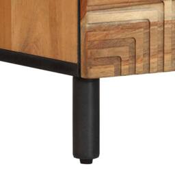 Berkfield Home Elegant Bedside Cabinets 2 pcs 40x33x46 cm Solid Wood Acacia in Brown - Size: 40 x 33 x 46 cm - thumbnail 8
