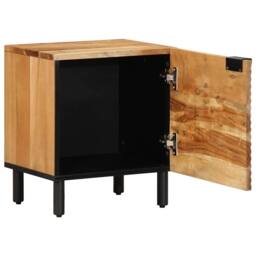 Berkfield Home Elegant Bedside Cabinets 2 pcs 40x33x46 cm Solid Wood Acacia in Brown - Size: 40 x 33 x 46 cm - thumbnail 1