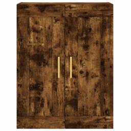 Berkfield Home Wall Mounted Cabinet Smoked Oak 69.5x34x90 cm Engineered Wood in Brown - thumbnail 7