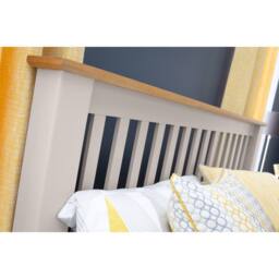 Cheshire Slatewood High Footend Bed - Double (135cm) in Grey - thumbnail 5
