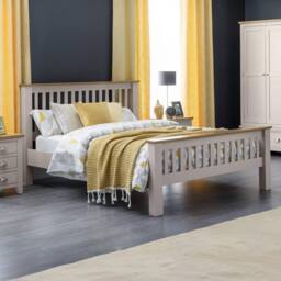Cheshire Slatewood High Footend Bed - Double (135cm) in Grey - thumbnail 3
