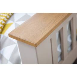 Cheshire Slatewood High Footend Bed - Double (135cm) in Grey - thumbnail 4