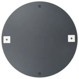 Berkfield Home Wall Mirror 50 cm Round Glass in Silver - thumbnail 4