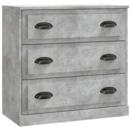 Berkfield Home Sideboards 3 pcs Concrete Grey Engineered Wood - thumbnail 4