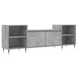 Berkfield Home TV Cabinet Concrete Grey 160x35x55 cm Engineered Wood - Size: 160 x 35 x 55 cm - thumbnail 3