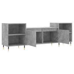 Berkfield Home TV Cabinet Concrete Grey 160x35x55 cm Engineered Wood - Size: 160 x 35 x 55 cm - thumbnail 6
