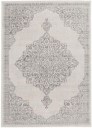 THE RUGS Montana Medallion Cream & Grey Living Room Area Rug 3724 - Size: 80 cm x 150 cm - thumbnail 2